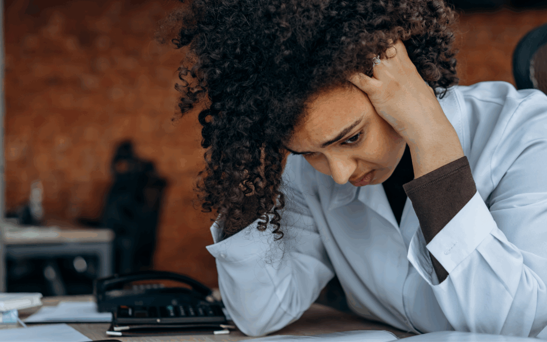 a young woman of color Coping with Anxiety