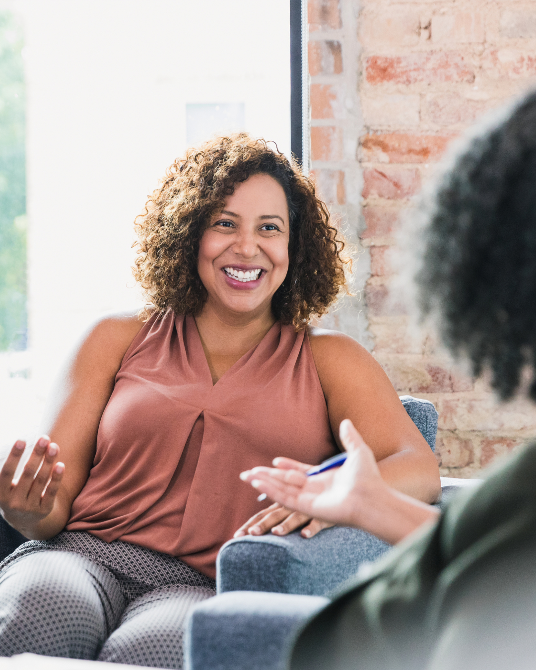 in person therapy philadelphia a woman undergoing in person therapy in philadelphia