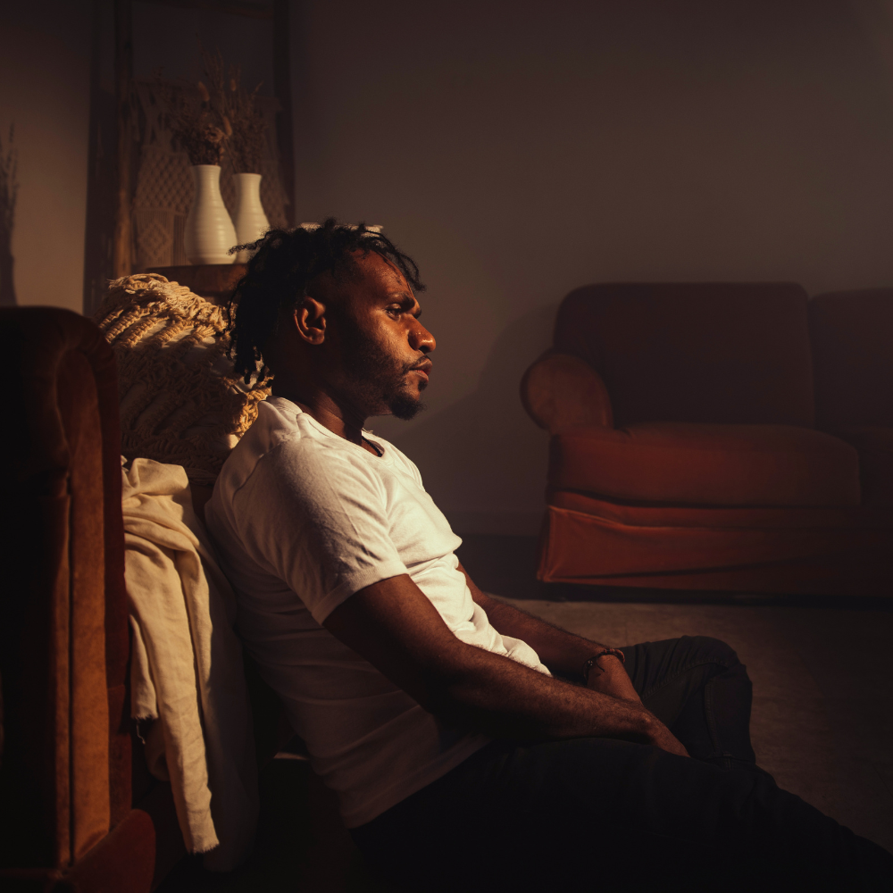 a man in need of depression therapy